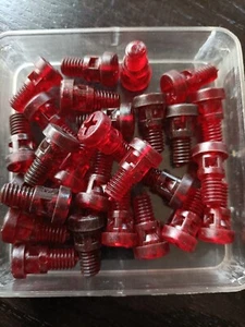 VITI PLASTICA FANALE ROSSA  17MM D'EPOCA CONFEZIONE DA 5 PZ - Foto 1 di 3