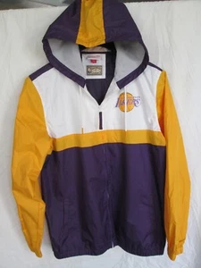 MITCHELL & NESS Men's Los Angeles LAKERS Purple/Gold Game Day Windbreaker Size L - Picture 1 of 6