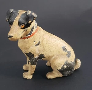 Antique Vintage Heyde c1900s Jack Russell Dog Miniature Lead Figurine German - Picture 1 of 14