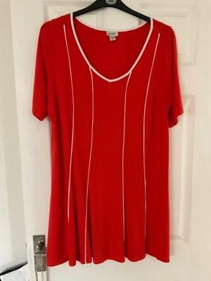 AVENUE ORANGE TUNIC TOP - SIZE 18 - Image 1 of 2