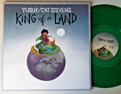 YUSUF/CAT STEVENS - KING OF A LAND. LP 2023 GREEN VINYL.  BMG RECORDS DELUXE ED - Image 1 of 4
