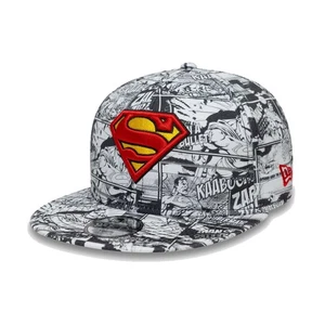 Gorra New Era para niños DC Comics Superman tira cómica boceto 9FIFTY gorra con cierre a presión - Imagen 1 de 5