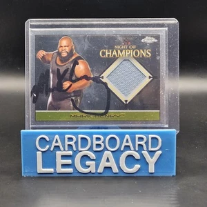 2015 Mark Henry IP Auto Topps Chrome Night of Champions Mat Relic NO COA - Picture 1 of 2