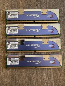 8GB RAM KHX6400D2K2/4G (2GB 256M x 64-Bit x 4 uds.) DIMM PC2-6400 CL5 240 pines - Imagen 1 de 2