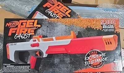 Nerf Pro Gelfire Ghost, 5000 Gelfire Rounds,  Eyewear Included Boost Barrel NEW - Image 1 of 4