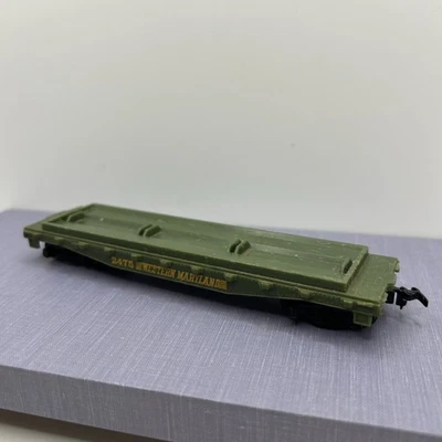 Mantua RB Tyco WESTERN MARYLAND 40' Flat Car WM 2475 - Parts Only - Image 1 of 4