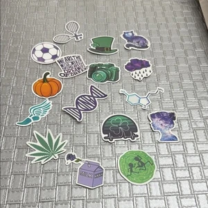Mixed Vinyl Sticker Set Variety Pack Aesthetic Sports Science Space - Picture 1 of 1