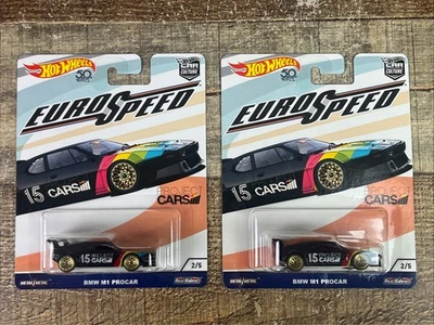 Lote de (2) Hot Wheels Premium Euro Speed BMW M1 Procar Car Culture 2017 Nuevo Foto 1 de 4