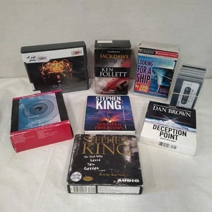 Audio Book Lot of 8 Novels DVD & Cassette Format King Brown McPhee Tiernan Henry - Picture 1 of 19
