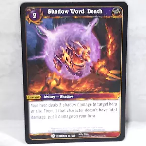World Of Warcraft War Of The Elements Shadow Word: Death 70/220 TCG Card - Picture 1 of 2