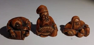 3 Resin Japanese Netsukes - Picture 1 of 20