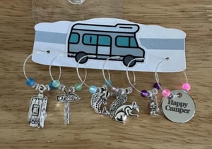 Camping Wein Charms, Wein Geschenk, Glamping, Camp Trip, Airstream🍷🥂🍺 - Bild 1 von 16