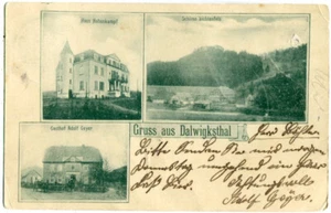 AK Dalwigksthal,Haus Hohenkampf,Gasthof Geyer,bei Lichtenfels,Frankenberg 1902 - Picture 1 of 2