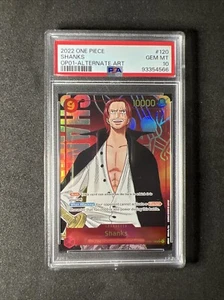 2022 One Piece SHANKS OP01-120 Secret Alt Art Romance Dawn Englisch PSA 10 - Bild 1 von 2