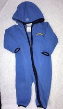 NFL Team Apparel Kids Romper Size 18M Hooded Fleece Baby Chargers Embroidered
