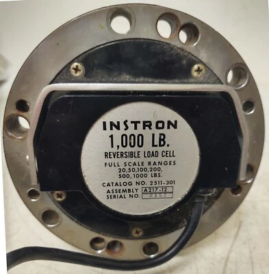 🔥Célula de carga reversível Instron A217-12 1000 lb modelo 2511-301 teste de tração - Imagem 1 de 3