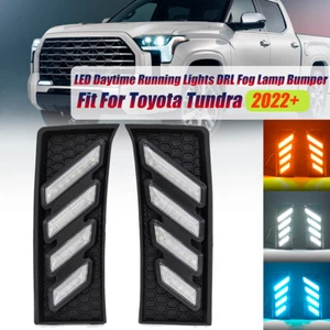 2022-2023 para Toyota Tundra luces de circulación diurna señales de giro lámpara antiniebla LED DRL - Imagen 1 de 12