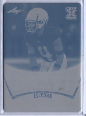 2021 Leaf Draft Football Thomas Graham Browns Oregon Cyan Printing Plate 1/1 - Image 1 of 2