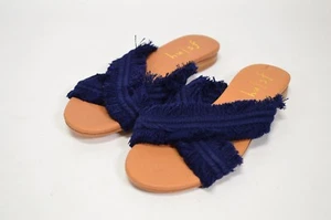 French Sole FS/NY  Meredith Slipper Sandals Blue Size 6.5 - Picture 1 of 5