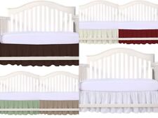 Us Crib Bed Skirt Split Corner 100% Cotton 28â€�x52â€� with 14â€™â€™Drop Baby Boys& Girl