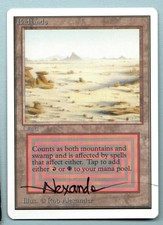**Unlimited Badlands** Signed mtg beautiful shape with a binder ding see pics