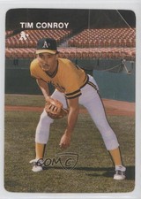 1984 Mother's Cookies Oakland Athletics Stadium Giveaway Tim Conroy Rookie RC