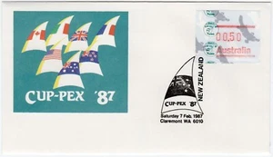 1987 Australia Cover - CUP-PEX '87, New Zealand Postmark - 50 Cent Stamp - Picture 1 of 2