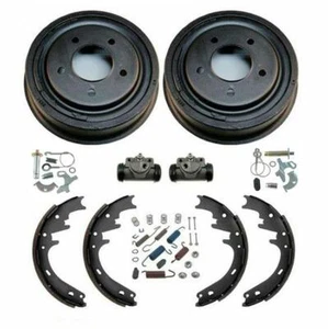 Rear Drums Shoes Wheel Cylinders Spring Kit 8pc for Ford E150 F150 1987-1996 - Picture 1 of 1