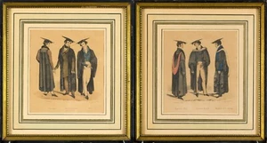 Rare Pair of c.1830 Antique London Aquatints Scholars + Provenance 19th cent. - Picture 1 of 11