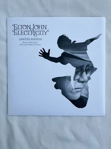 Elton John – Electricity single Limited Edition Blue Vinyl 45 + Poster BRAND NEW - Imagen 1 de 2