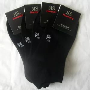 4 Par Calcetines Dama Harmony Botines Con Algodón Negro Talla 35 Hasta 42 - Imagen 1 de 2