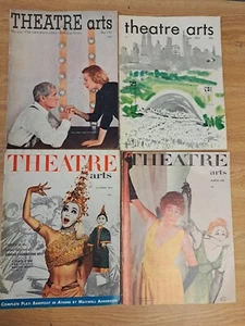 Vintage Old Display THEATRE ARTS MAGAZINE MONTHLY 1951/52 Lot Of 4.   R11 - Picture 1 of 7