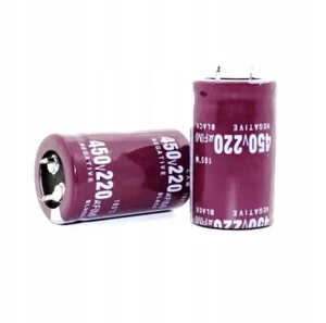 Condensador Elko 220UF 450V Ø22x46mm 10% SNAP-IN +105°C NIPPON - Imagen 1 de 1