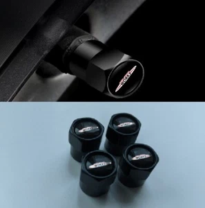 R53 MINI Cooper S JCW Hexagonal Dust Valve Cap Covers Metal Black - Picture 1 of 3