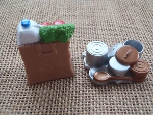 Ollas de cocina Fisher Price Loving Family para casa de muñecas sartenes bandejas de comestibles - Imagen 1 de 4