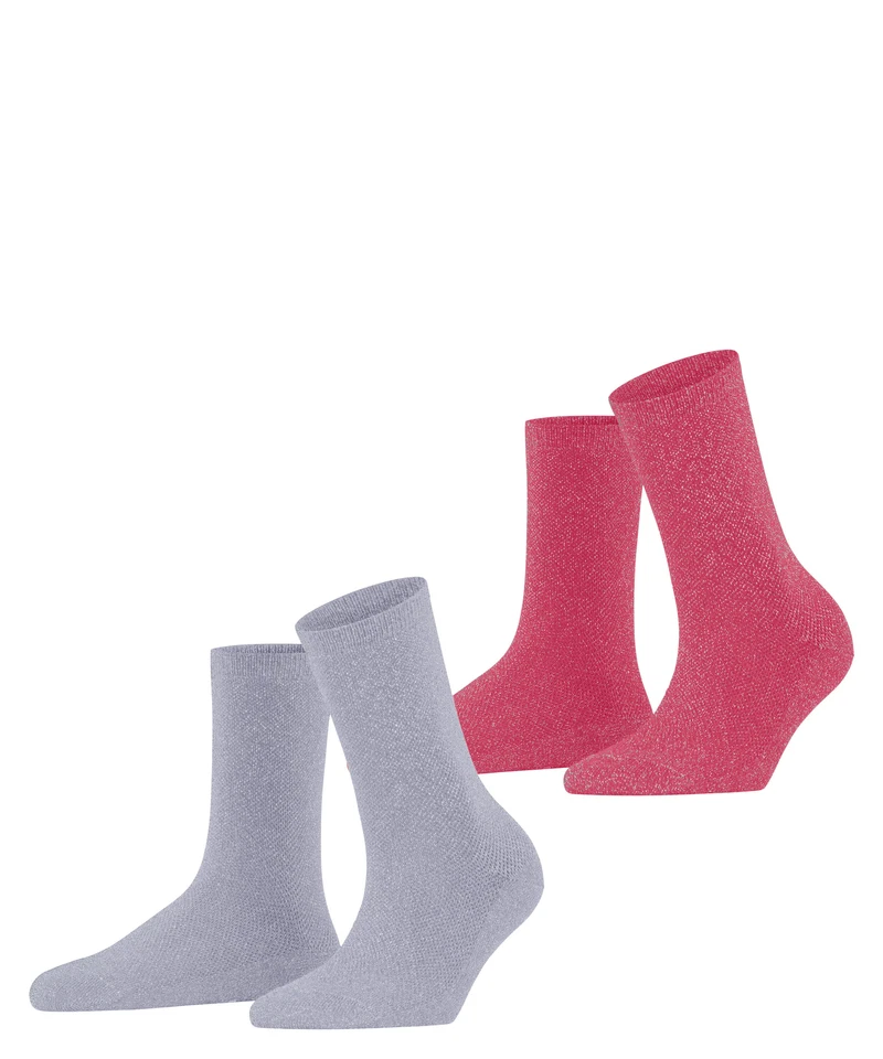 Esprit Shimmer 2-Pack Socken Baumwolle (Bio)