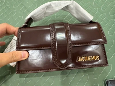 ¡¡Bolso nuevo!! Bolso de Mano Jacquemus Bambino 20cm Marrón Brillante Foto en Vivo Foto 1 de 3
