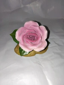Vintage porcellana rosa ROSA SU RAMO ANDREA DI SADEK Andrea Rose Giappone timbrato - Foto 1 di 7