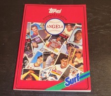 1987 Topps Baseball Book California Angels Card Team Complete Set Surf