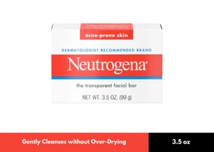 Neutrogena Facial Cleansing Bar For Acne-Prone Skin - 3.5oz (New),No Detergents - Picture 1 of 3
