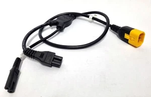 Volex Duo-Cord 10A Potencia Cable Divisor-Y IEC C14 A IEC C5 & IEC C7 Salida - Imagen 1 de 1