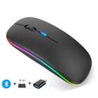 Wireless Mouse Bluetooth--Compatible RGB Rechargeable Mouses Wireless Computer S