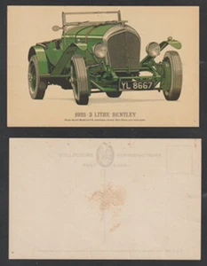 Postal Automóvil 1925 3 Litros Bentley Cromo Sin Usar - Imagen 1 de 3
