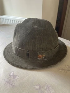 Mens Failsworth Plymouth Corduroy Hat Olive 100% Cotton Size UK Large 59cm. - Picture 1 of 10