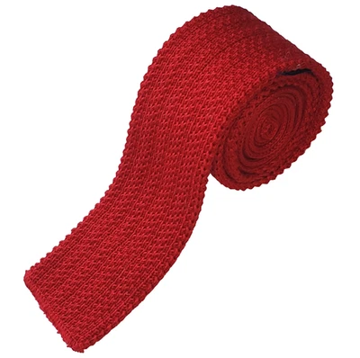 Corbata de cuello tejida 100 % algodón Cottonnit by Roosters de colección para hombre 53,5x2" Foto 1 de 4