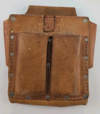 VINTAGE SEARS CRAFTSMAN TOOL POUCH 4544 TOP GRAIN COWHIDE - Image 1 of 4
