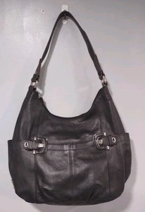 Tignanello schwarze Leder Schultertasche / Handtasche - Ellie Hobo Bag - Bild 1 von 10