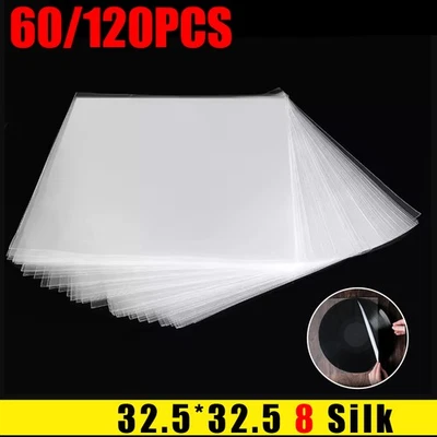 120Pcs Premium 12" Clear Plastic Vinyl Record Outer Sleeves Slimline LP Covers - Image 1 of 4