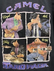 Vintage Camel Shirt Men’s Large Black Hard Rat Pack Band Jazz Blues 1993 Music - Picture 1 of 9