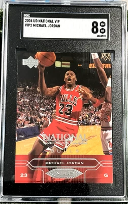 2004 UD NATIONAL VIP SGC 8 MICHAEL JORDAN VIP2 GOAT HOF GREATEST CONVENTION - Image 1 of 2